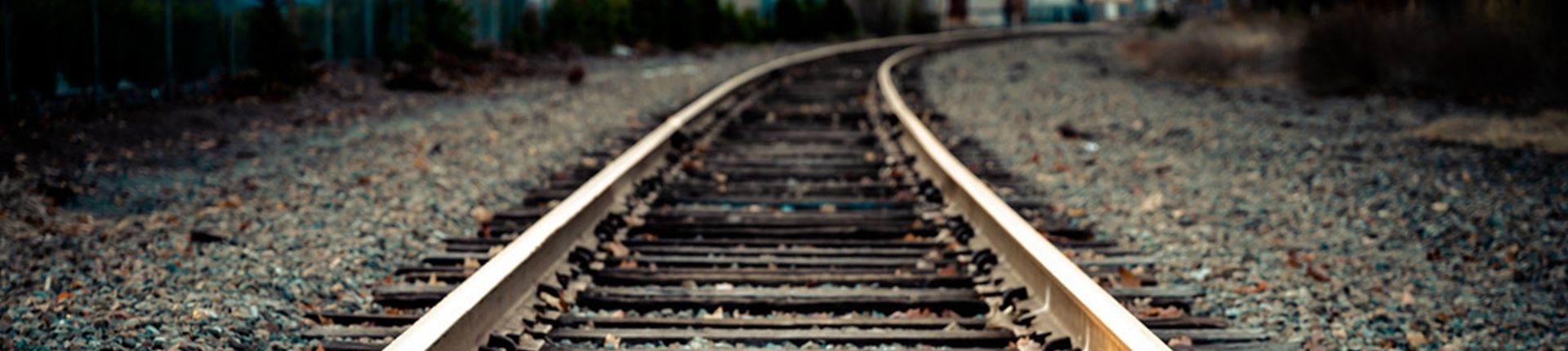 Photo of railroad tracks.